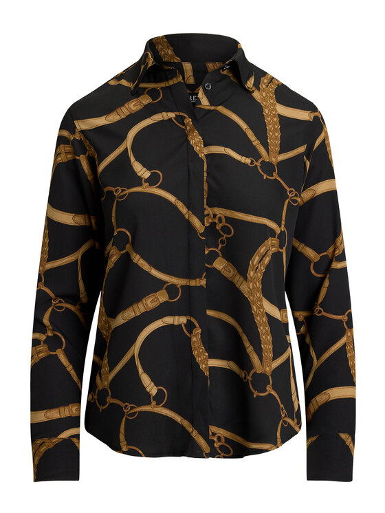 LAUREN RALPH LAUREN LAUREN RALPH LAUREN Риза 200970823001 Черен Classic Fit