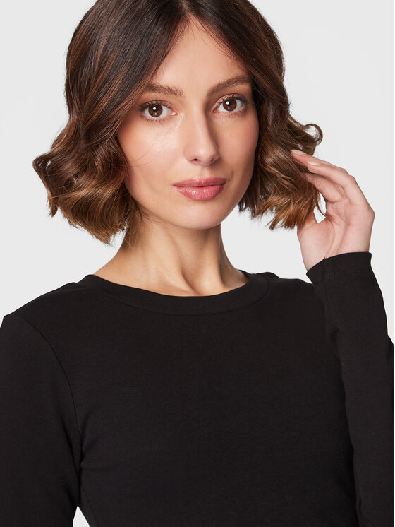 Gina Tricot Gina Tricot Bluse Matilda 17618 Schwarz Slim Fit