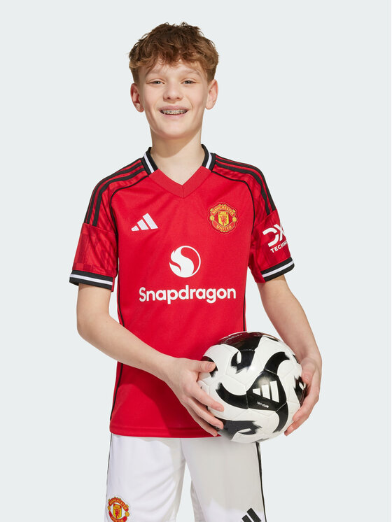adidas adidas Koszulka techniczna Manchester United 25/26 Home Jersey Czerwony Regular Fit