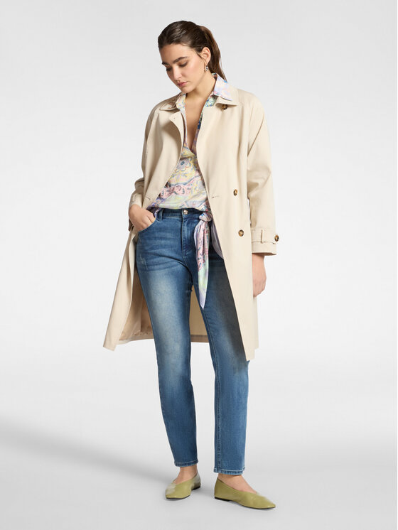 Elena Mirò Elena Mirò Jeansy P527P000409N024 Turkusowy Regular Fit