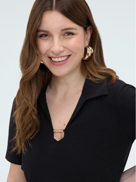 Fiorella Rubino Fiorella Rubino T-shirt G06BL008980N033 Nero Regular Fit