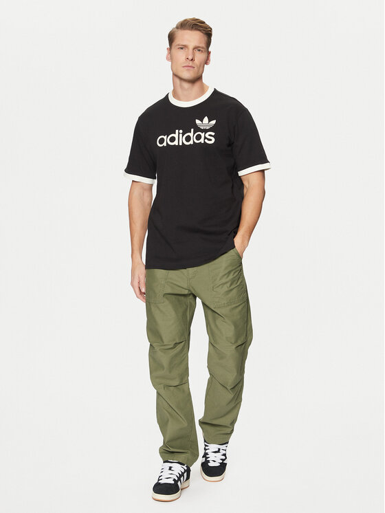 adidas adidas Tricou Simple JC8372 Negru Regular Fit
