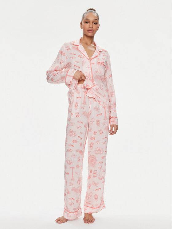 DKNY DKNY Pyjama YI90003 Rosa Regular Fit