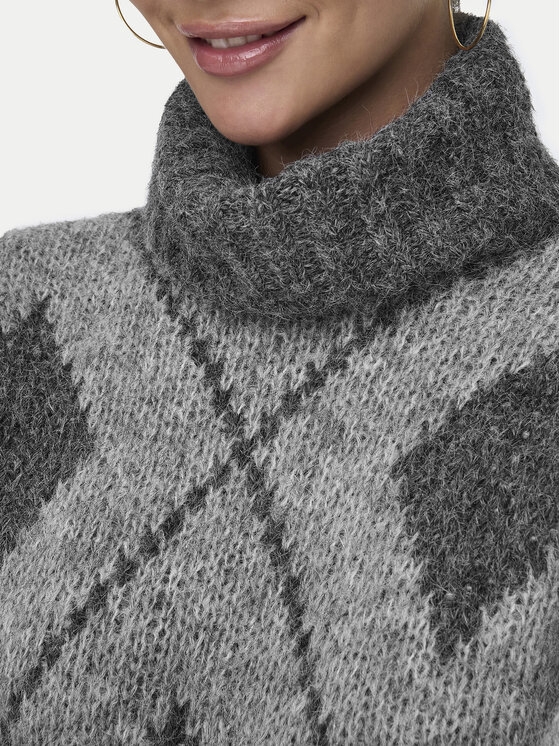 JDY JDY Rollkragenpullover Zoey 15330718 Grau Loose Fit