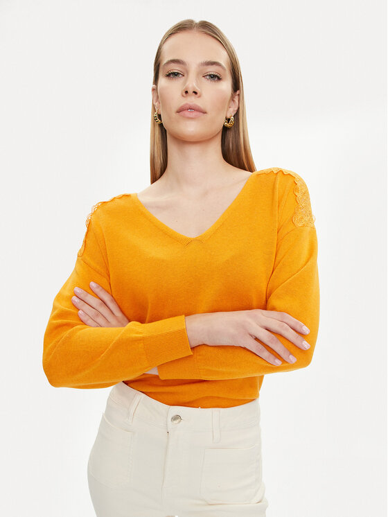 Morgan Morgan Džemper 241-MOLLI Narančasta Regular Fit