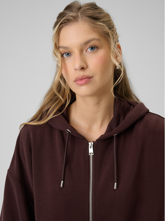 4F 4F Bluza EVERYWEAR Brązowy ciemny Oversize