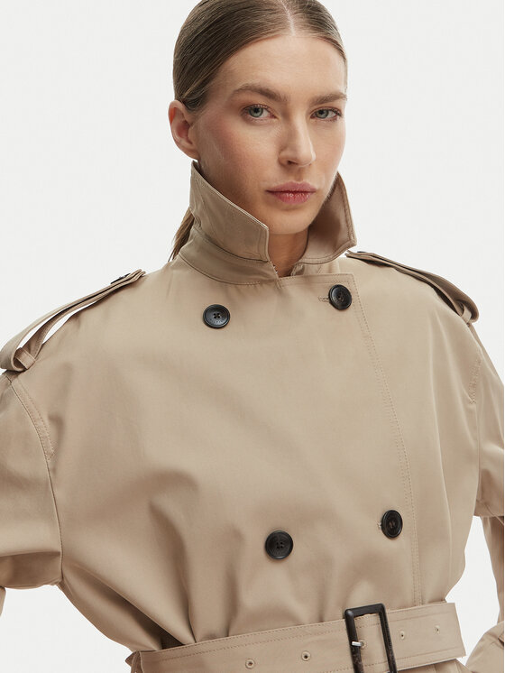 Tommy Hilfiger Tommy Hilfiger Trench WW0WW49586 Beige Relaxed Fit