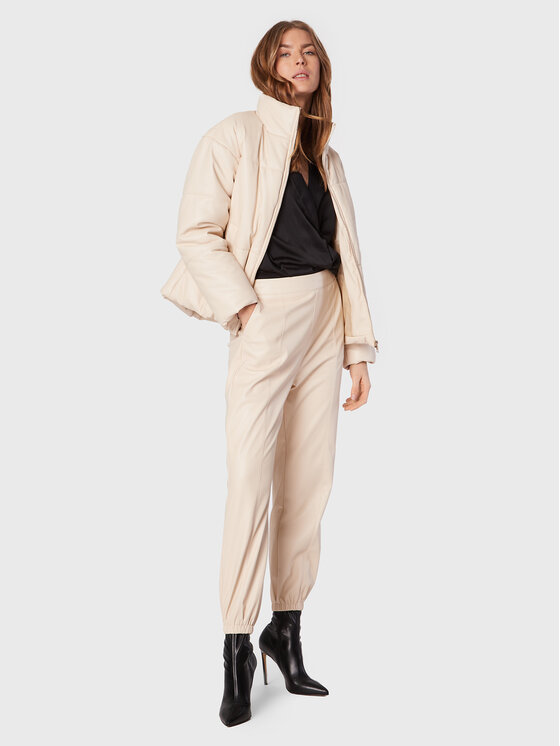 Liu Jo Liu Jo Kurtka z imitacji skóry WF2175 E0392 Beżowy Regular Fit