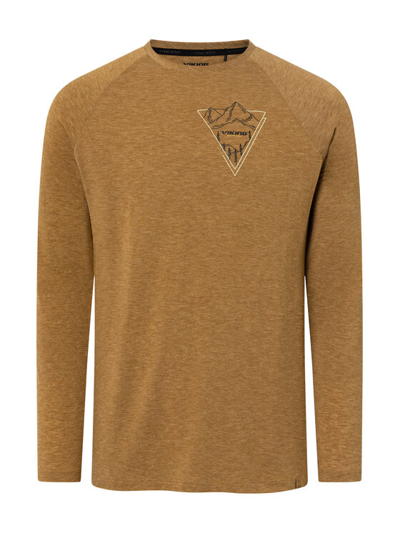 Viking Viking Longsleeve Andali Man Brązowy Regular Fit