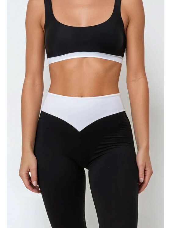 Flavia Valentini Flavia Valentini Legginsy 313 Złoto bicolour Compression Fit