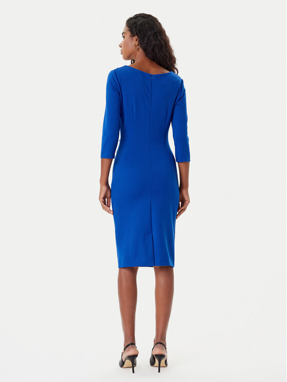 Rinascimento Rinascimento Koktel haljina CFC0126154003 Plava Slim Fit