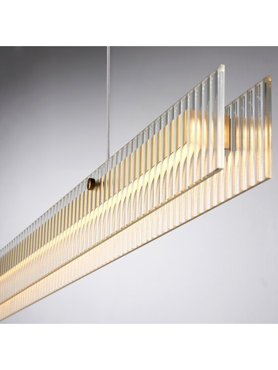 MIAhome MIAhome Lampa wisząca LONGIN-120 LED złoty 120 cm Złoty
