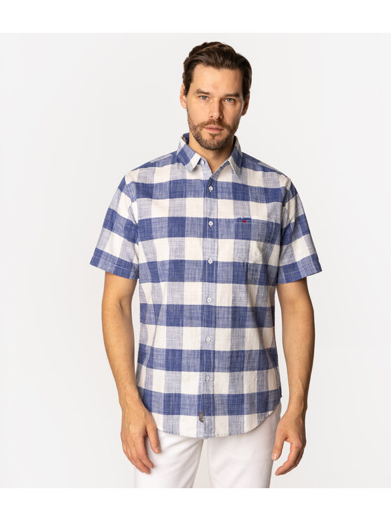 Lee Cooper Lee Cooper Koszula WILL2 1108 Niebieski Regular Fit