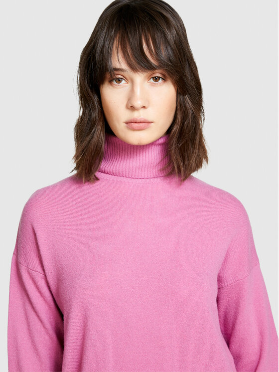 Sisley Sisley Trikotažinė suknelė 1044MV00L Rožinė Slim Fit