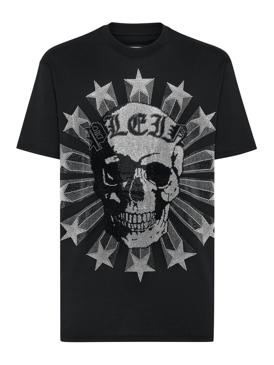PHILIPP PLEIN PHILIPP PLEIN Tričko 8751 Čierna Regular Fit