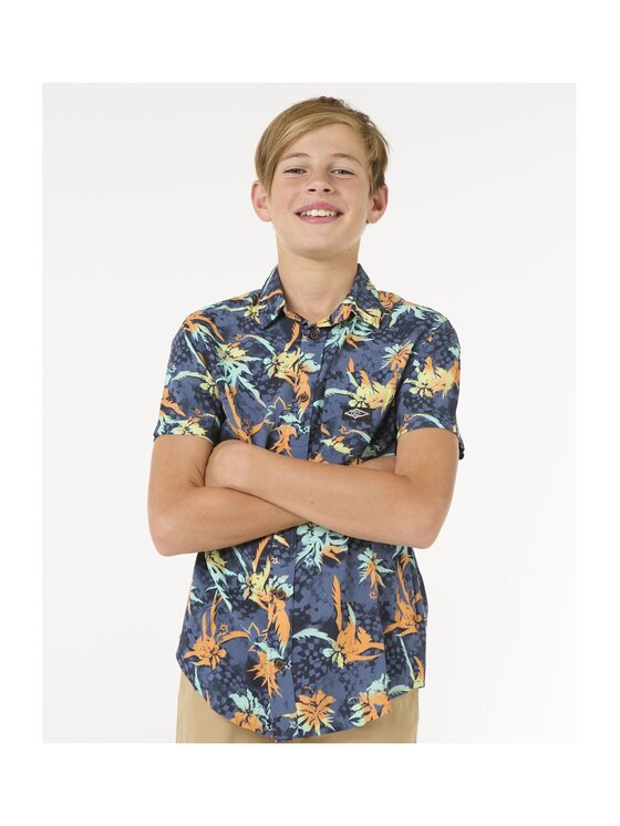 Rip Curl Rip Curl Koszula Raw Energy Shirt - Boy Granatowy Standard Fit