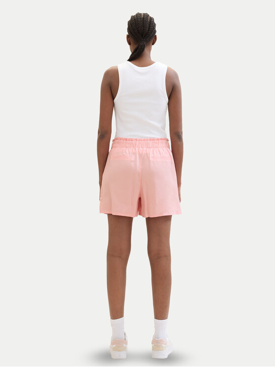 Tom Tailor Denim Tom Tailor Denim Шорти от плат 1040805 Розов Relaxed Fit