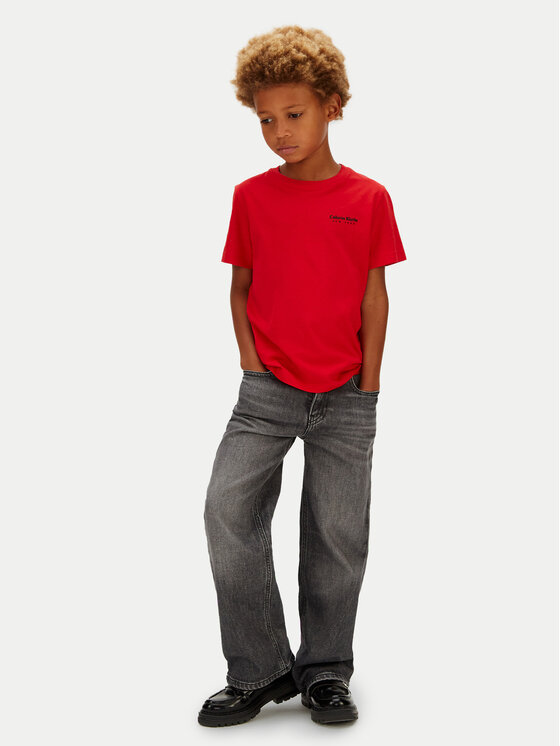 Calvin Klein Jeans Calvin Klein Jeans Тишърт Minimal Logo IB0IB02608 Червен Regular Fit