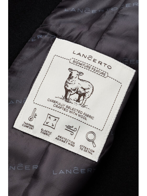 Lancerto Lancerto Płaszcz zimowy Zelia PC073226000022 Czarny Regular Fit