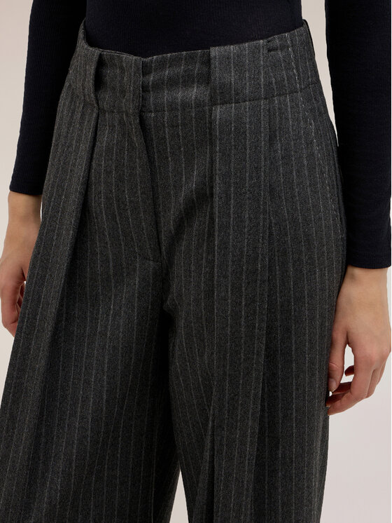 Motivi Motivi Pantaloni di tessuto P06OQ104986N0S3 Grigio Over Fit