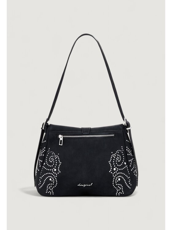 Desigual Desigual Τσάντα BAG_POKER FACE POSADAS MI Μαύρο
