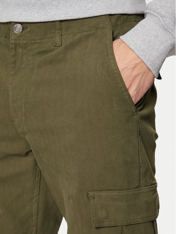 Guess Guess Pantaloni di tessuto M4BB39 WGC21 Verde Regular Fit