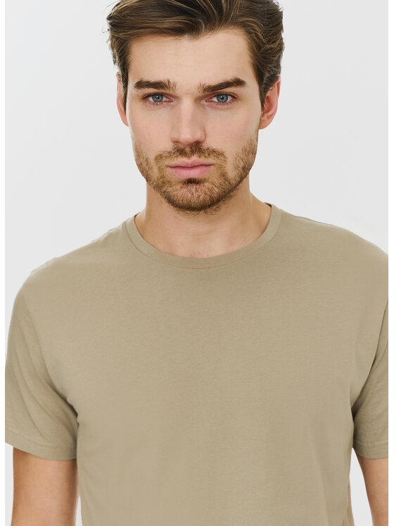 Pako Lorente Pako Lorente T-Shirt P24SF-TT-001 Khaki Regular Fit