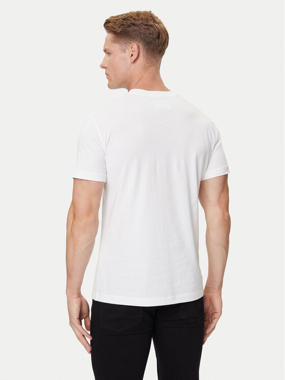 Versace Jeans Couture Versace Jeans Couture T-krekls 79GAHT00 CJ00T Balts Regular Fit