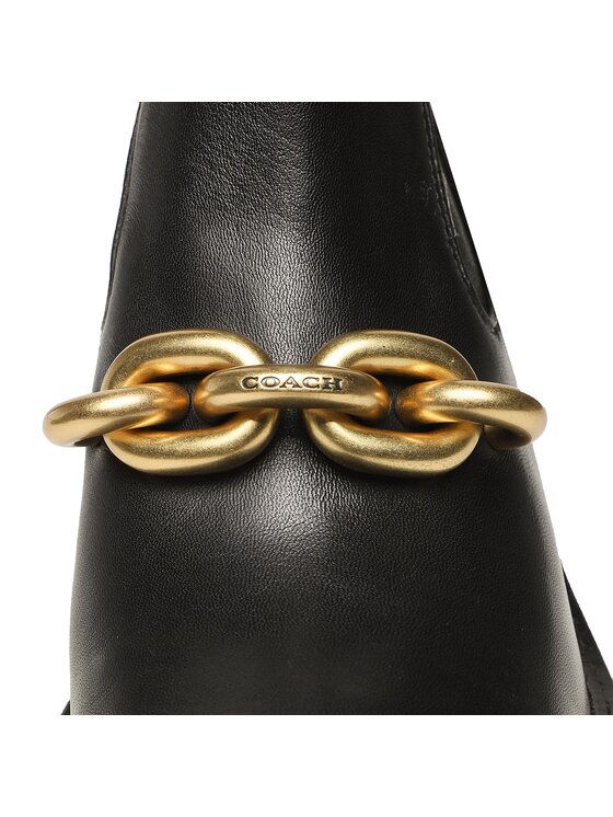Coach Coach Ботильйони Kenna Leather Bootie CK031 Чорний