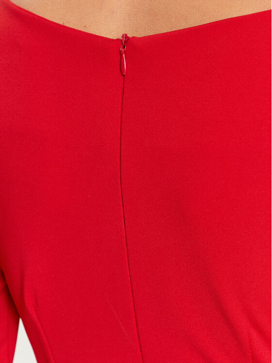 Rinascimento Rinascimento Abito da cocktail CFC0114860003 Rosso Slim Fit
