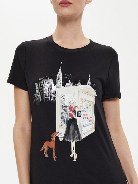 DKNY DKNY T-shirt P4EHTWNA Crna Regular Fit