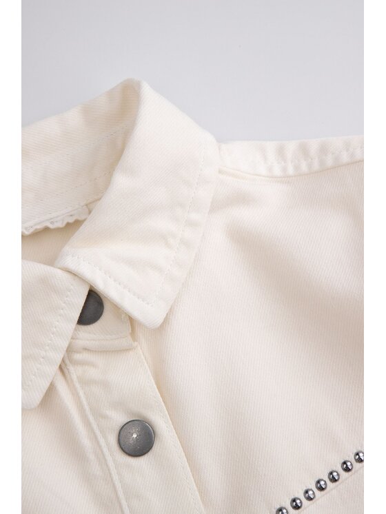 Coccodrillo Coccodrillo Koszula jeansowa WC6140101GGJ-003 Kremowy Regular Fit