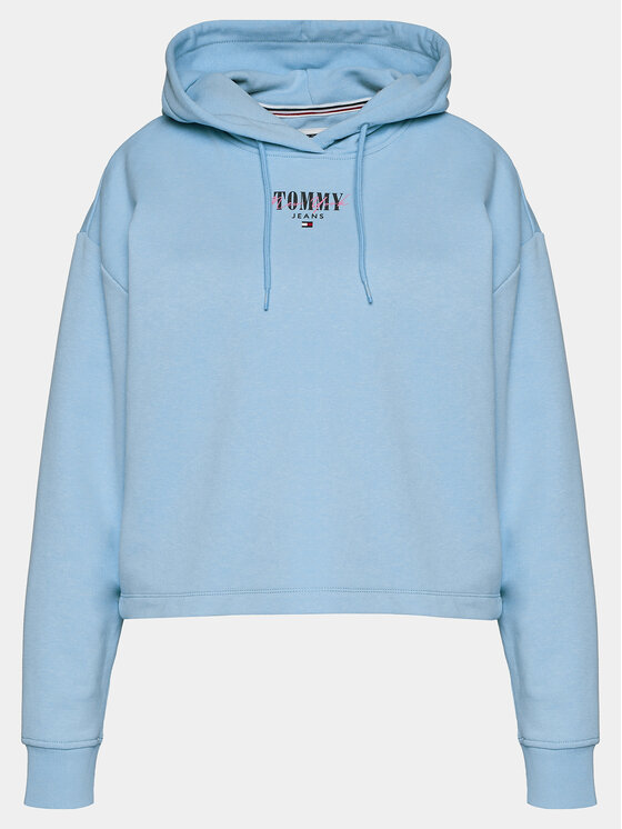 Tommy Jeans Tommy Jeans Bluza Essential Logo DW0DW17797 Błękitny Relaxed Fit
