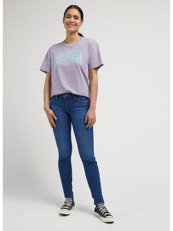 Lee Lee Jeansy SCARLETT Niebieski Skinny Fit