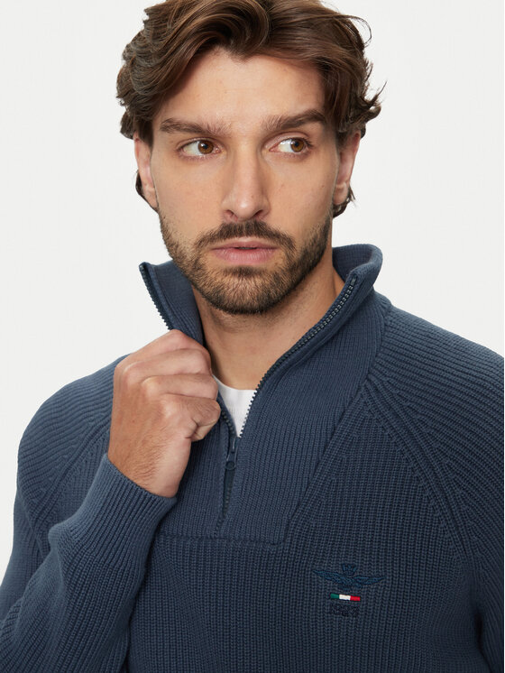 Aeronautica Militare Aeronautica Militare Maglione 242MA1509L529 Blu Regular Fit