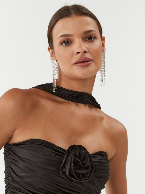 ROTATE ROTATE Top Coated 111021100 Crna Cropp Fit