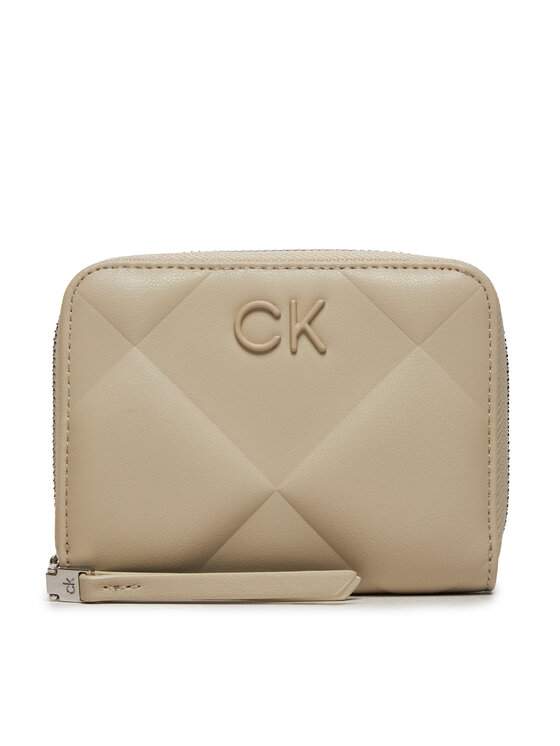 Portofel Mare de Damă Calvin Klein Quilt K60K611783 Bej