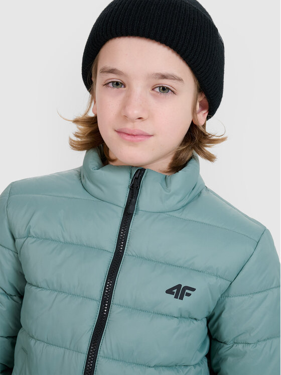 4F 4F Kurtka puchowa 4FJWSS25TDJAM520-41S Zielony Regular Fit