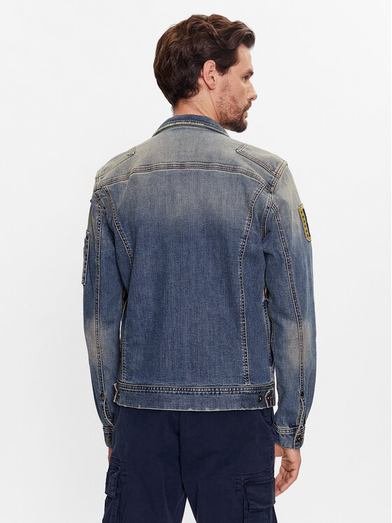 Aeronautica Militare Aeronautica Militare Jeansjacke 231AC007CT3075 Dunkelblau Regular Fit