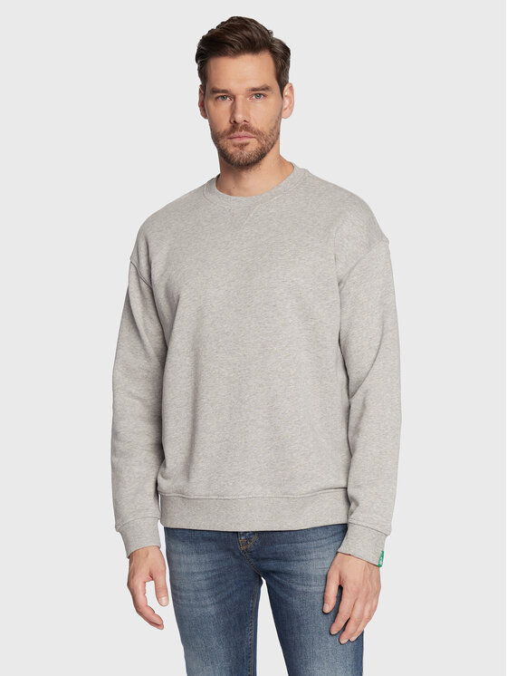 United Colors Of Benetton Bluză 3J68U1009 Gri Regular Fit