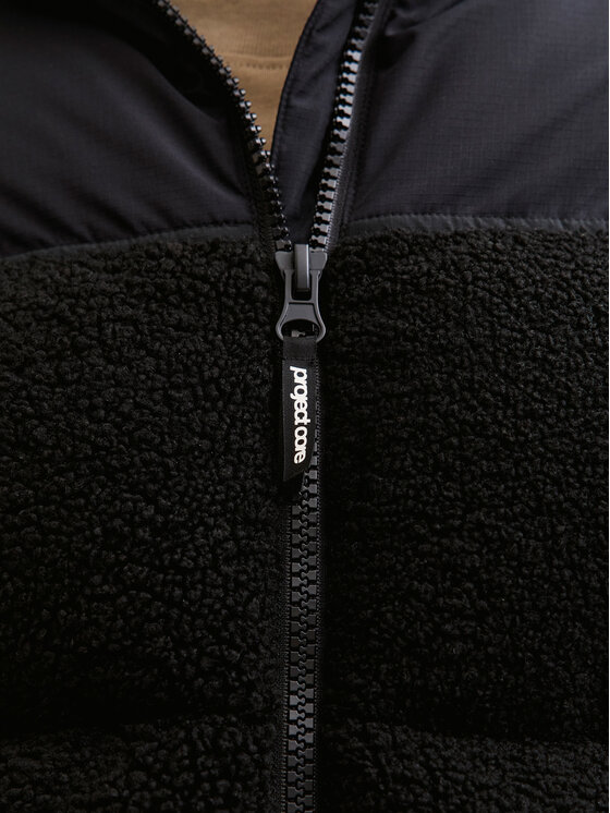 Jack & Jones Jack & Jones Télikabát Flare Teddy 12286050 Fekete Regular Fit