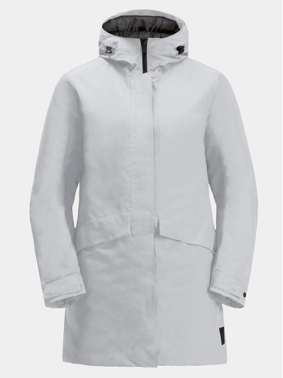 Jack Wolfskin Jack Wolfskin Žieminė striukė Tempelhof Coat 1116151 Pilka Regular Fit