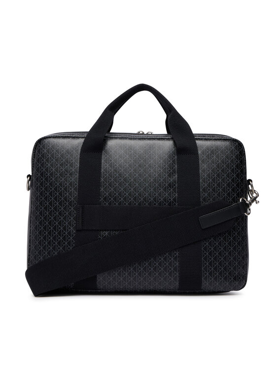 Calvin Klein Calvin Klein Чанта за лаптоп Emblem Aop Coated Commuter/Lapto LV04D3625G Черен