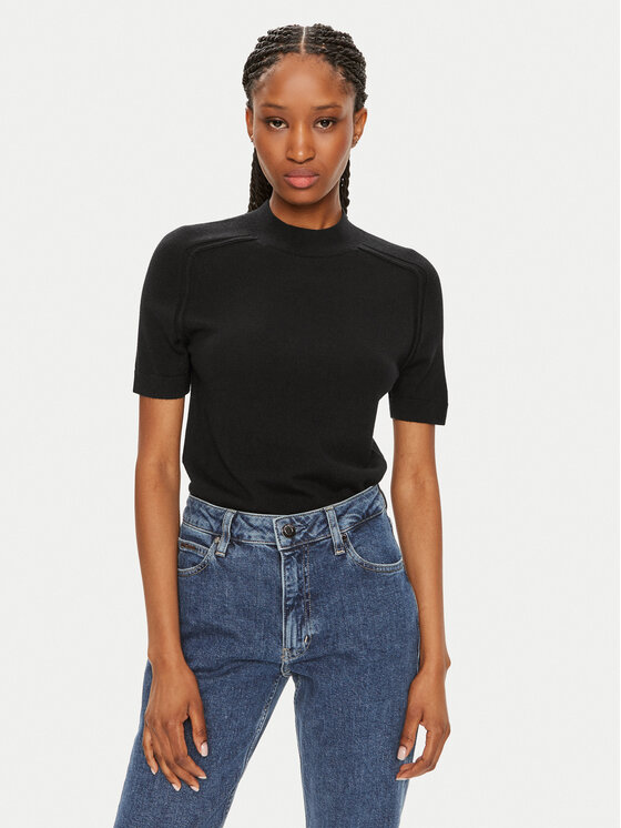 Calvin Klein Sveter K20K207206 Čierna Regular Fit
