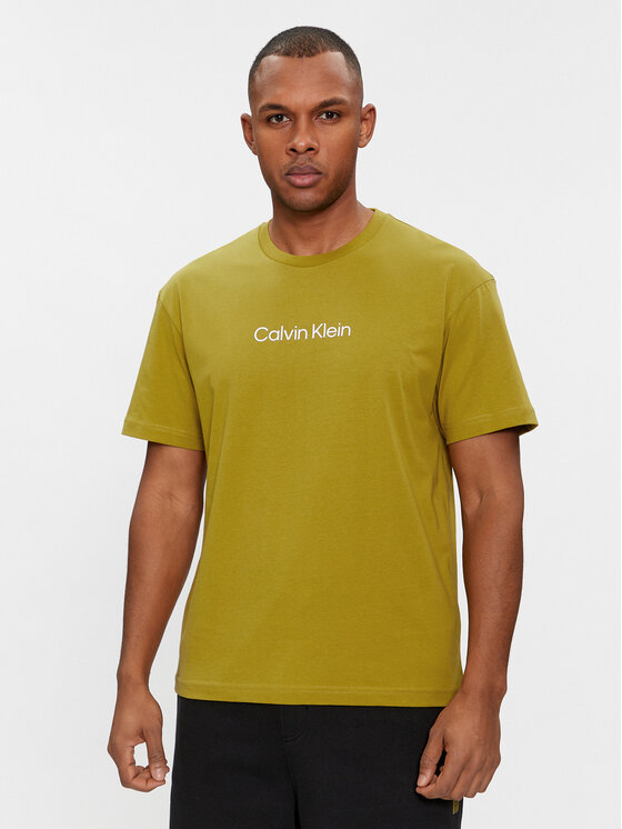 Calvin Klein T-shirt Hero K10K111346 Zelena Regular Fit