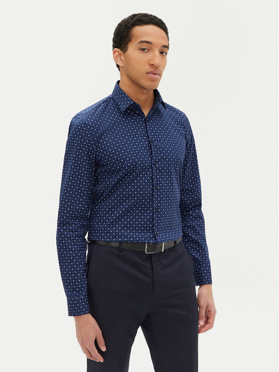 Calvin Klein Calvin Klein Cămașă K10K114313 Bleumarin Slim Fit