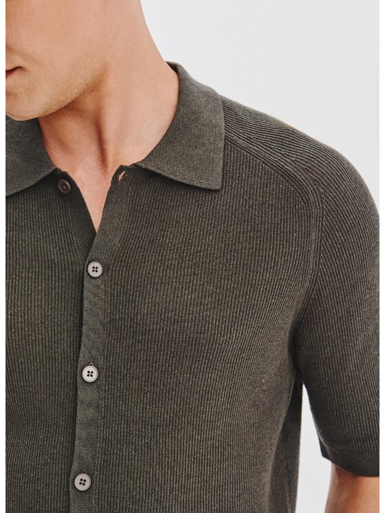 Pako Lorente Pako Lorente Polo P25WF-TX-006 Zielony Classic Fit