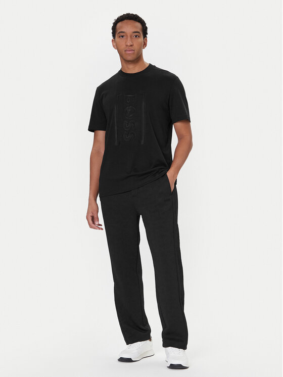 BOSS BOSS Tričko Iconic TL 50543905 Čierna Relaxed Fit