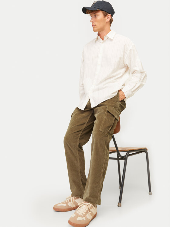 Jack & Jones Jack & Jones Pantaloni di tessuto 12258360 Marrone Relaxed Fit