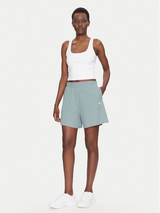 Puma Puma Športové kraťasy ESS Elevated 5" 685026 Zelená Regular Fit